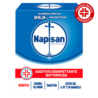 Napisan Additivo Disinfettante Battericida in Polvere Disinfetta Smacchia Elimina Cattivi Odori - Confezione da 500g